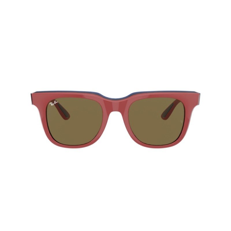 Ray-Ban RB 4368 - 652273 Rosso Rosso Azzurro