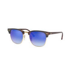 Ray-Ban RB 3016 Clubmaster 990/7Q Rosso Lucido / Avana