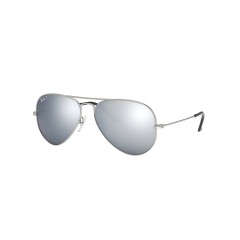 Ray-Ban RB 3025 Aviator Large Metal 019/W3 Argento Opaco