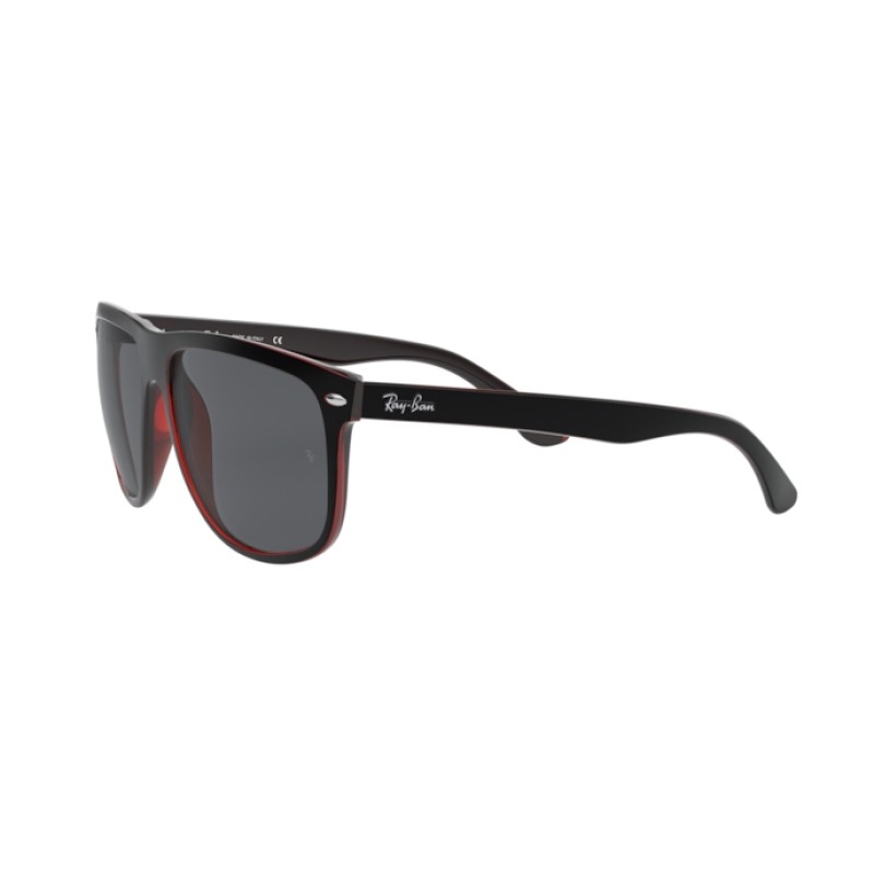 Ray-Ban RB 4147 Rb4147 617187 Top Mat Nero Su Trasp Rosso