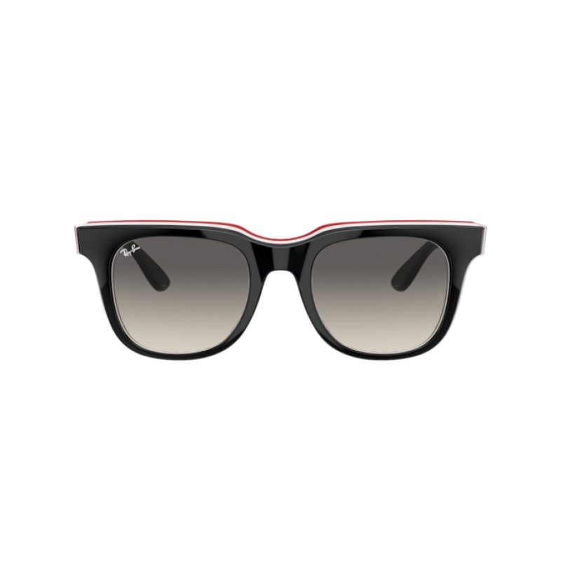 Ray-Ban RB 4368 - 651811 Nero Bianco Rosso