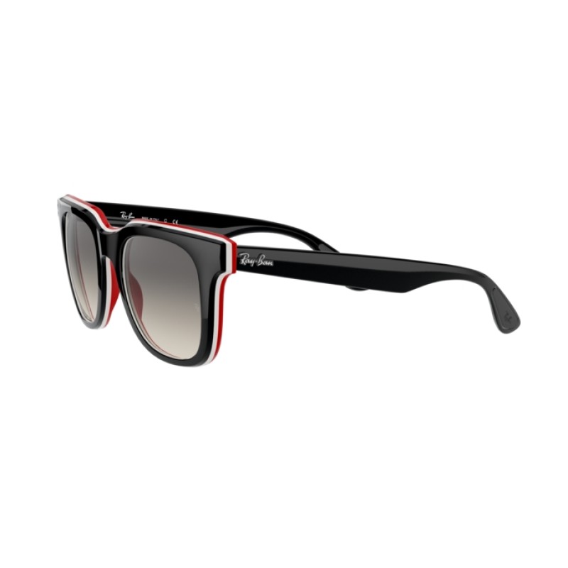 Ray-Ban RB 4368 - 651811 Nero Bianco Rosso