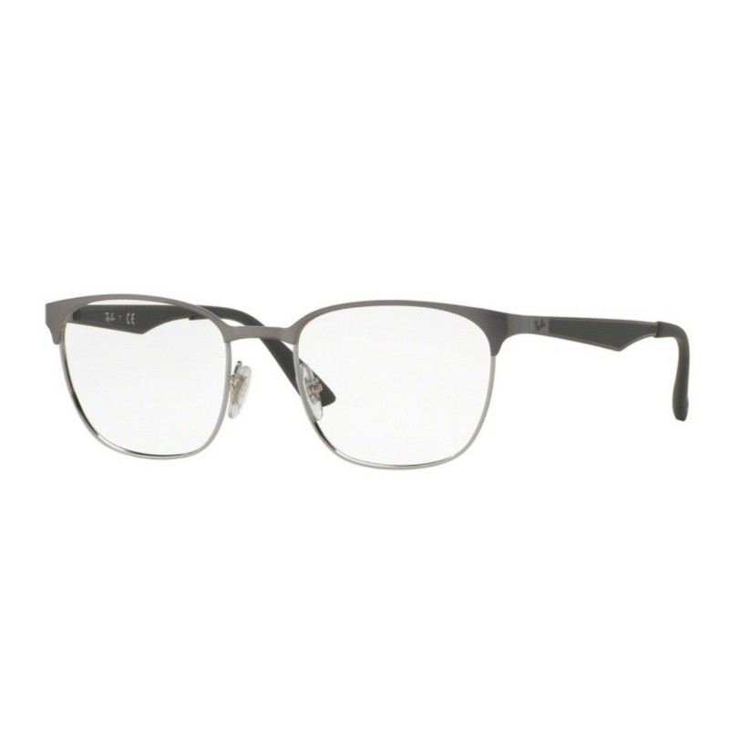 Ray-Ban RX 6356 - 2874 Cannone Brusched In Argento