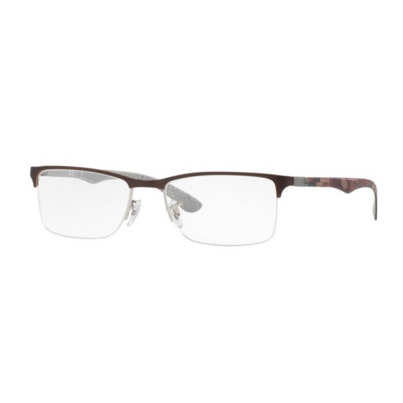 Ray-Ban RX 8413 2892 SILVER ON BROWN