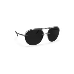 Silhouette- 8724 Accent Shades 9040 Black Polarized