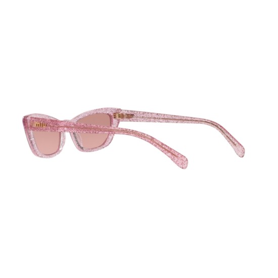 Miu Miu MU  10US - 1467L1 Glitter Rosa | Occhiale Da Sole Donna