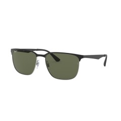 Ray-Ban RB 3569 - 90049A Top Argento Lucido Nero