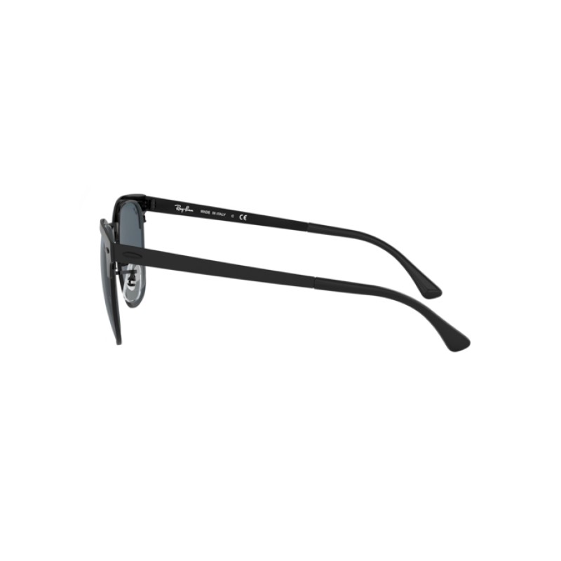 Ray-Ban RB 3716 Clubmaster Metal 186/R5 Lucido Nero Opaco Superiore