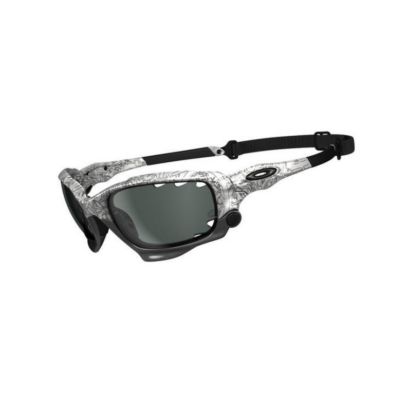 Oakley Racing Jacket OO 9171 Photochromatic 06 Polished White Blk Ghost Text