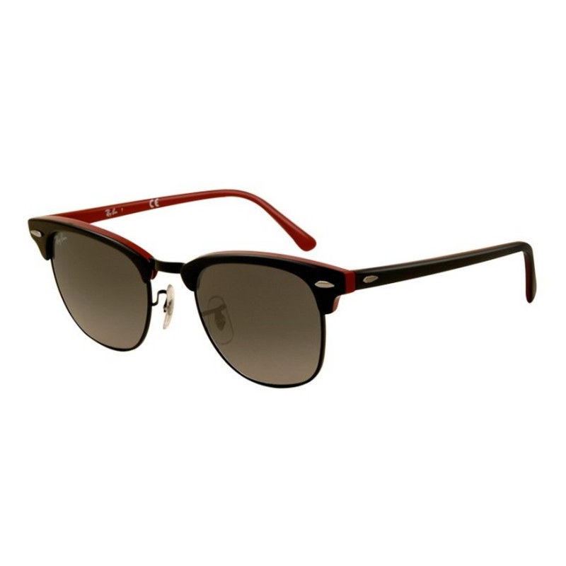 Ray-Ban RB 3016 1103-71 Clubmaster Nero Rosso