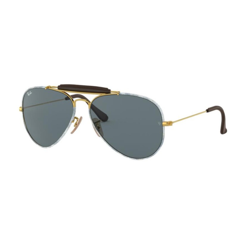 Ray-Ban RB 3422Q Aviator Craft 9193R5 Oro / Blue Jeans