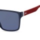 Tommy Hilfiger TH 1717/S - 8RU KU Blu Rosso Opale Bianco Azzurro | Occhiale Da Sole Uomo