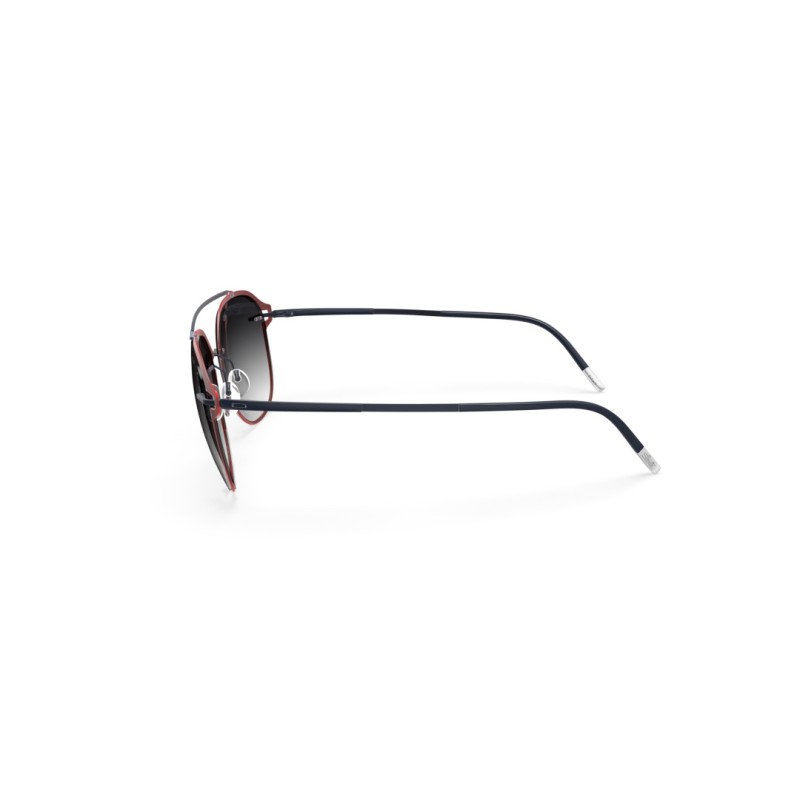Silhouette 8730 Accent Shades Cobenzl 3040 Rosso Scuro - Blu Navy