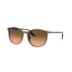 Ray-Ban RB 2204 - 13953B A Strisce Marroni E Rosse
