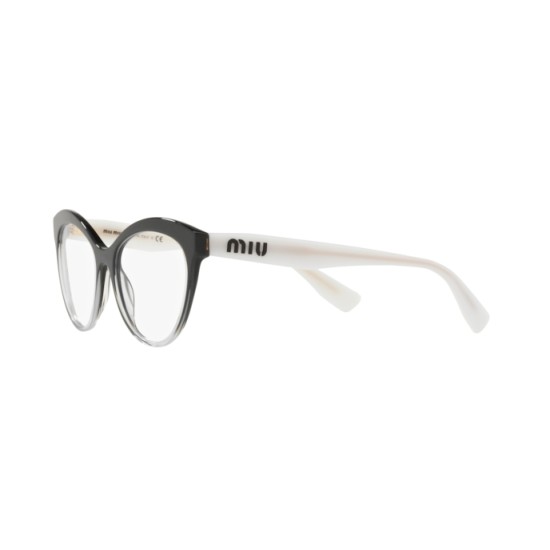 Miu Miu MU  04RV - 1141O1 Glitter Nero Trasparente Trasparente | Occhiale Da Vista Donna