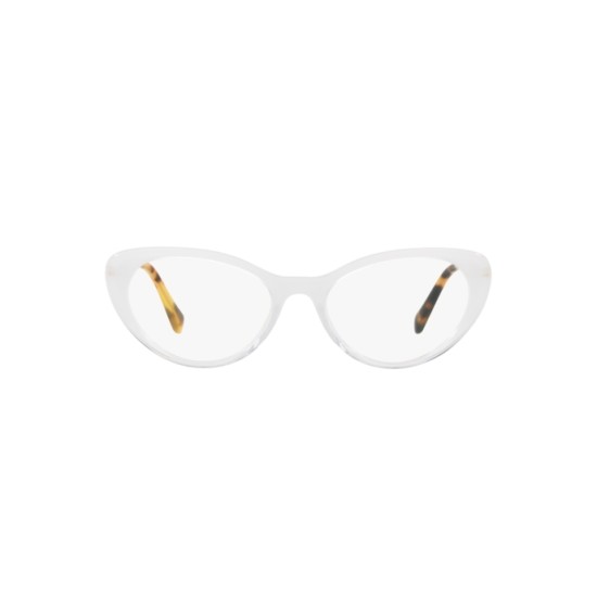 Miu Miu MU  05RV - 1151O1 Trasp Bianco Glitterato | Occhiale Da Vista Donna