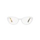 Miu Miu MU  05RV - 1151O1 Trasp Bianco Glitterato | Occhiale Da Vista Donna
